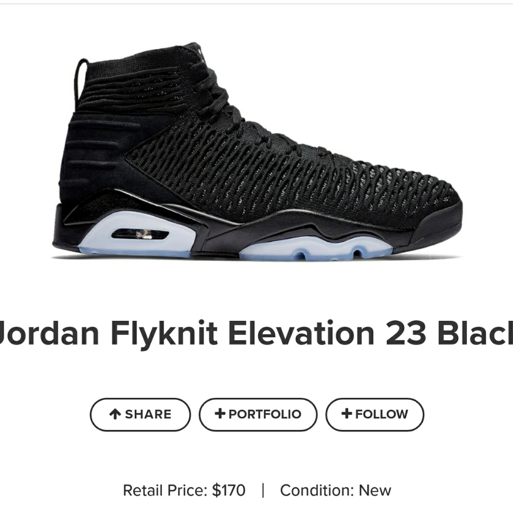 Jordan Flyknit Elevation 23 Black (Size 11)